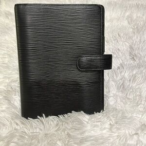Louis Vuitton Epi Agenda Mm Day Plan Cover with Original maps and phone book